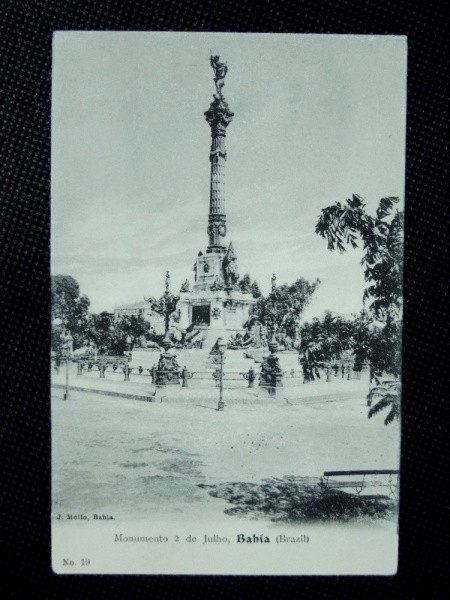 Bahia, postal déc 00 Monumento 2 de Julho. Excelente estado de conservação. Raríssimo