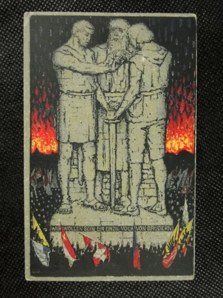 Suíça, inteiro postal de 1915, alusivo à 1ª Guerra Mundial. Cotação internacional.