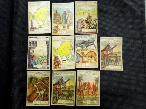 Brasil, lote com 10 figurinhas EUCALOL diferentes. Bom estado de conservação.