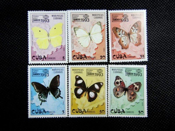 LAO, serie MINT tema "Borboletas", YV 3333/8