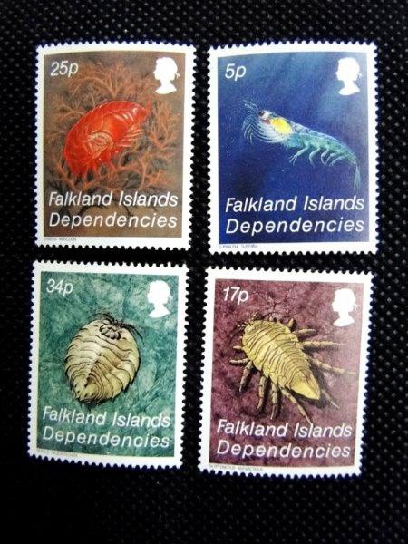 Falklands, serie YV 120/3, tema "Mar/Seres Marinhos". MINT.