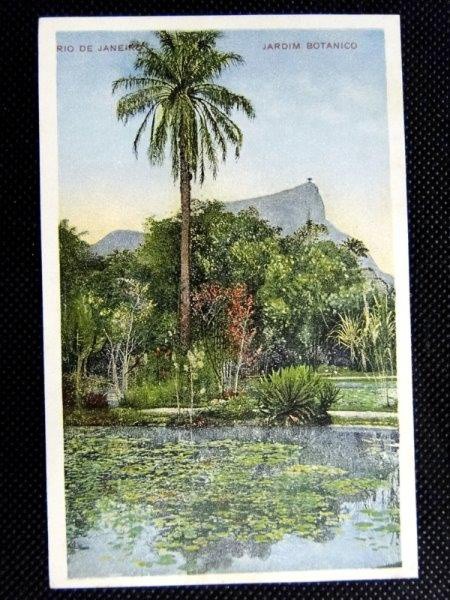Rio de Janeiro, postal déc. 20/30 Jardim Botânico, Bom estado de conservação..
