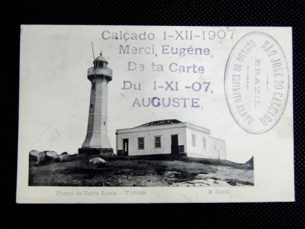 Victoria, postal déc 00 Pharol de Santa Luzia - Espírito Santo. Bom estado de conservação.. Raro.