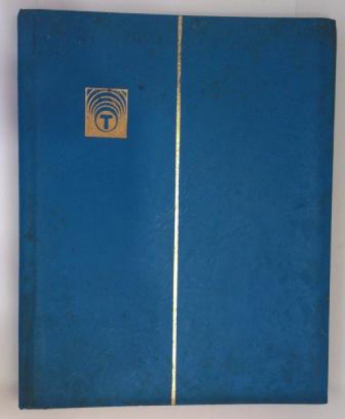 AV9800 - Classificador  para Selos  - Capa Azul - 25,3 x 32 cm - - 08 Folhas /16 Paginas - 10 Tiras