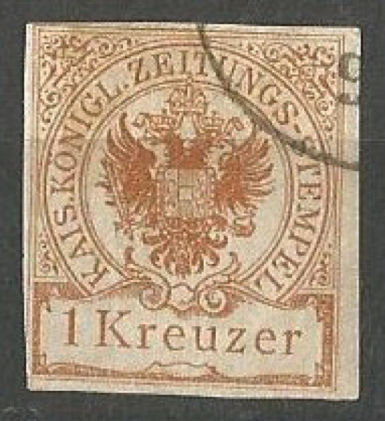 Filatelia: Selo Clássico do Império Austro-Húngaro 1890. Muito bem conservado.