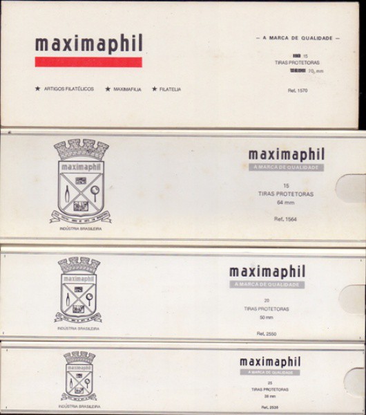 4 pacotes de Maximaphil - 38 mm, 50 mm, 64 mm70 mm - todos em ótimo estado de conservação (nunca uti