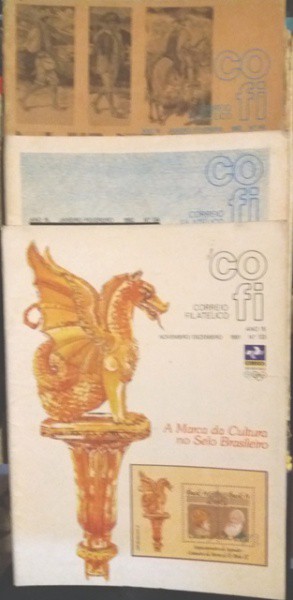 3 COFI nº 133, 134 e 140 - ECT, nov-dez/1991, jan-fev/1992 e jan-fev/1993. Ótimo estado de conservaç
