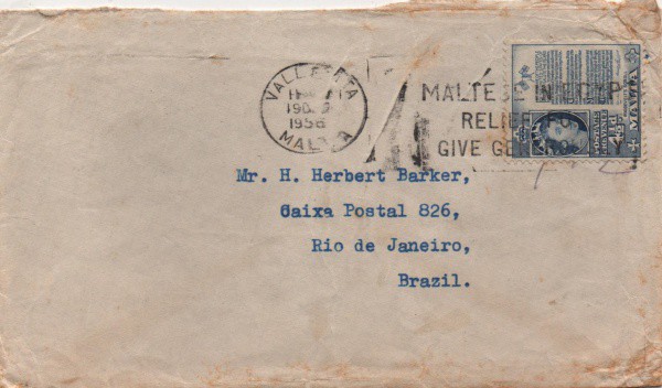 Filatelia: Envelope circulado e com selo. Muito bem conservado