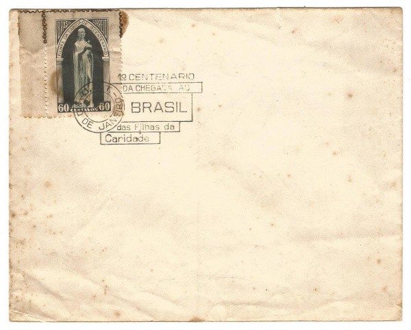 Filatelia: Envelope Comemorativo 1º Centenário da chegada ao Brasil das filhas da Caridade S. Vicent
