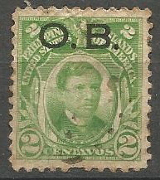 Protetorado Americano: Selo Classico das Filipinas. Sobrecarga Ocupação Americana em 1898. Muito bem