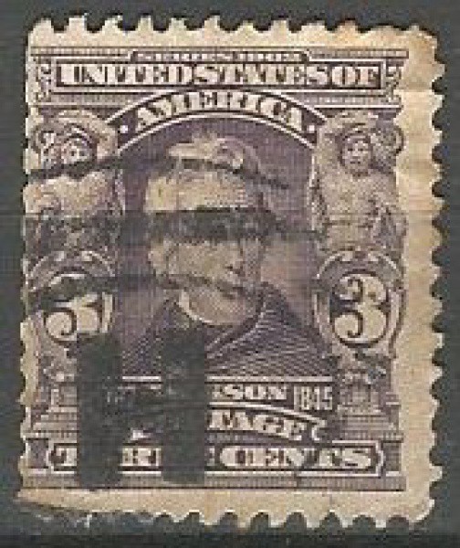 Filatelia: RARO Selo Americano Andrew Jackson 1903. Muito bem conservado.