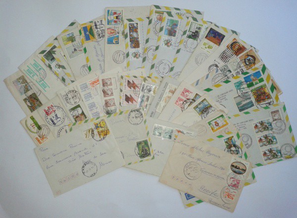 Envelopes (30) Circulados no Brasil. Excelente estado de conservação.