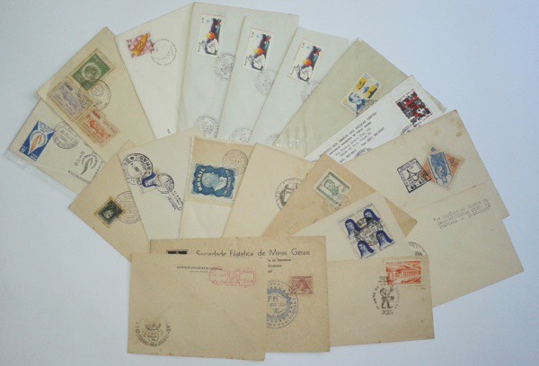Envelopes (20) Comemorativos Brasil. Selados e Carimbados.