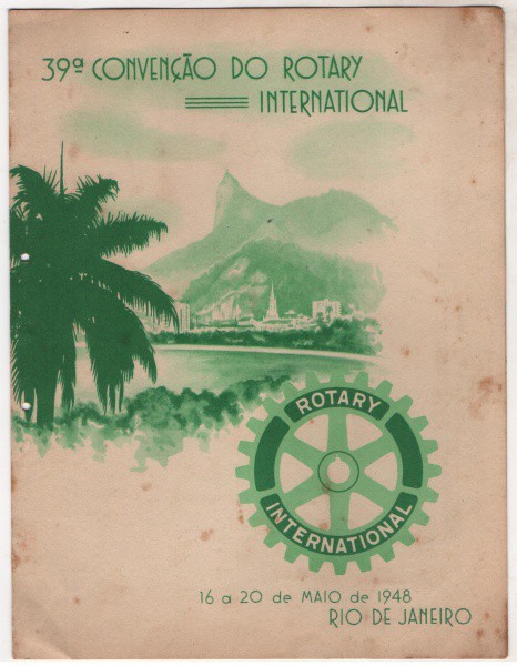 Filatelia: Folhinha Comemorativa 39ª  Convenção do Rotary Internacional - 1948.