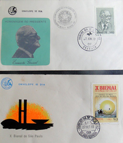 FILATELIA ENVELOPES 02 - COMEMORATIVOS 1º DIA DE CIRCULAÇÃO HOMENAGEM AO PRESIDENTE ERNESTO GEISEL X