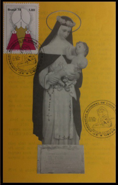 BRASIL - FOLHINHA POSTAL COMEMORATIVA A CONVENÇÃO NACIONAL DO LIONS CLUB NO BRASIL NO ANO 1980  EM E