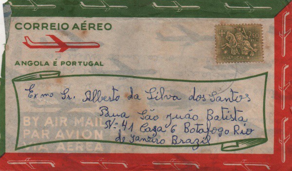Filatelia: Envelope postado de Portugal com a carta dentro - 1974. Muito bem conservado