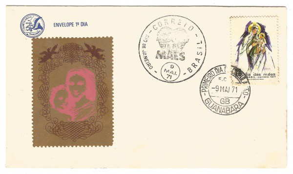 Envelope 1º Dia - Dia das Mães, 1971. MBC.