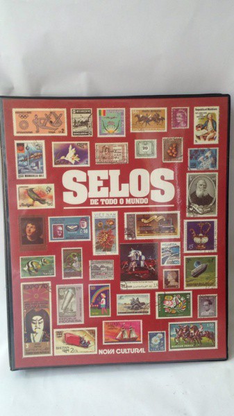 ALBUM SELOS DE TODO MUNDO, ÁSIA E OCEANIA, TOTALIZANDO 30 PAGINAS E 293 SELOS