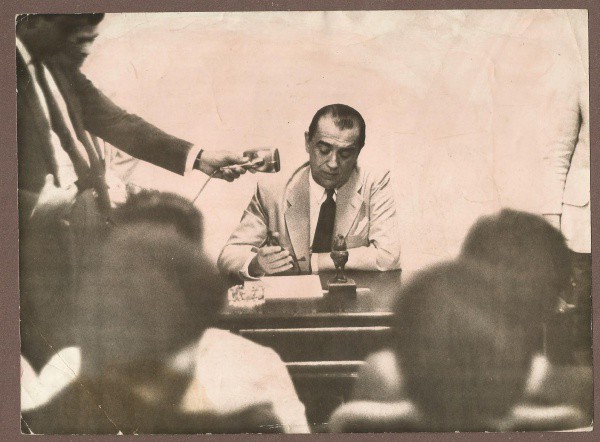 Fotografia: Juscelino Kubitschek - Presidente do Brasil (1956-1961), JK apresentou um discurso desen