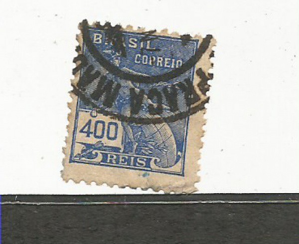 BRASIL - 400 RÉIS  - RJ /CARIMBO