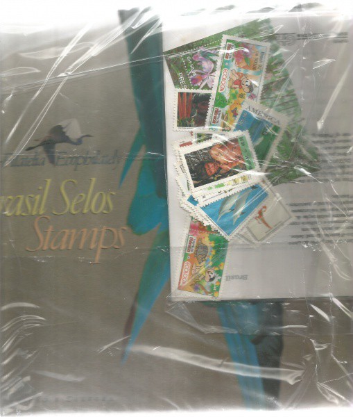 BRASIL - LIVRO - ECO FILATELIA - SELOS STAMPS  - COM SELOS