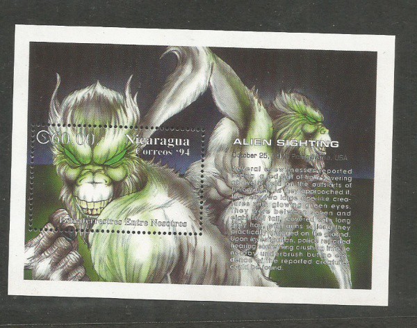 NICARAGUA- BLOCO ALIEN SIGHTING