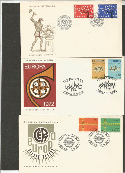 EUROPA - 03 ENVELOPES 1º DIA  COM BOA COTAÇÃO