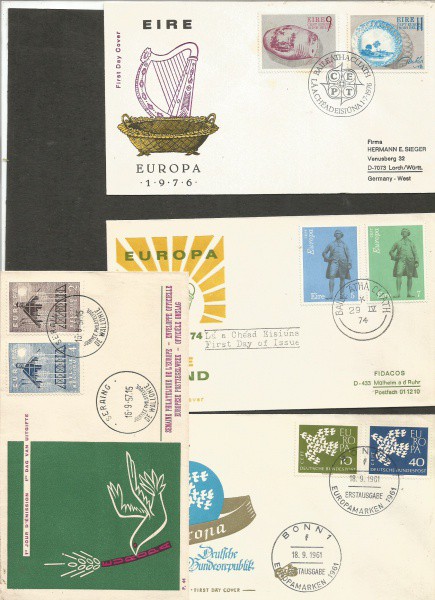 EUROPA - 03 ENVELOPES 1º DIA  COM BOA COTAÇÃO