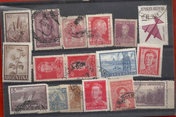 ARGENTINA- 17 SELOS VARIADOS