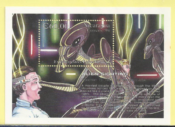 BLOCO DE SELO NICARAGUA 1994