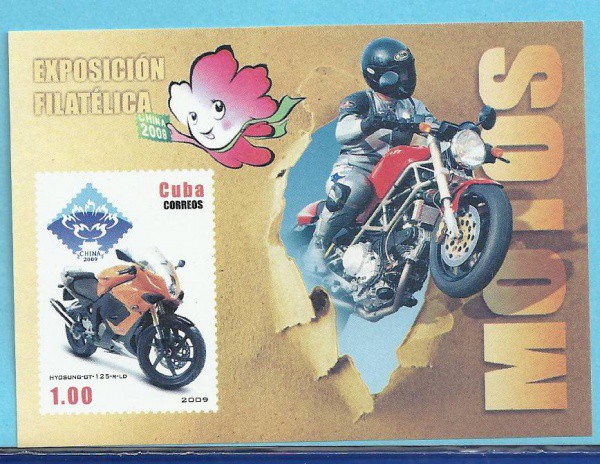 CUBA - BLOCO - EXPOSIÇÃO FILATELICA - 2009