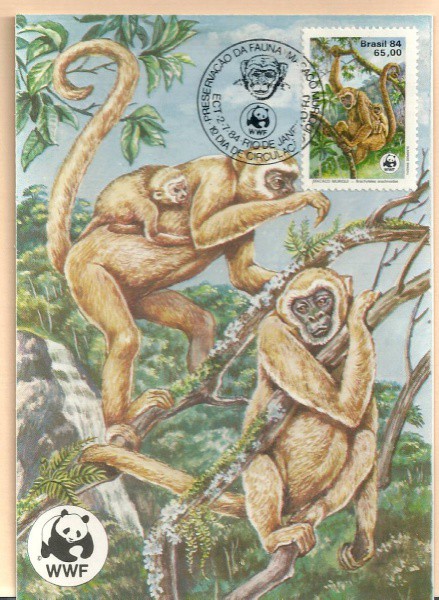 CARTÃO POSTAL BRASIL 84, PRSERVAÇÃO DA FAUNA