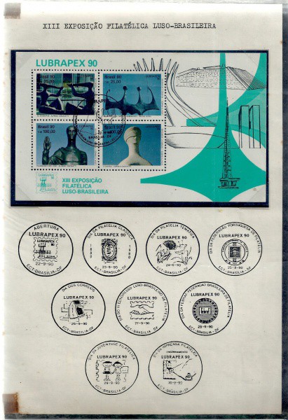 BRASIL- Bloco XIII exposição filatica luso-brasileira