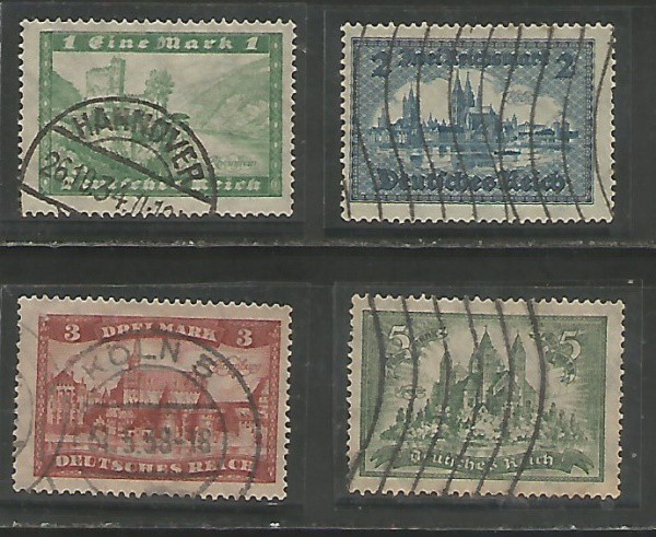 AD-20- ALEMANHA REICH  4 Antigos e Bons Selos