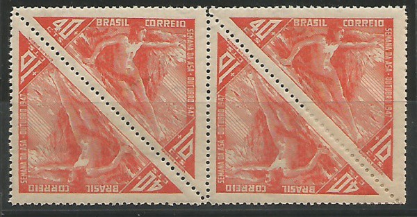 AD-35- BRASIL  Bela Quadra Mint do Selo C-235