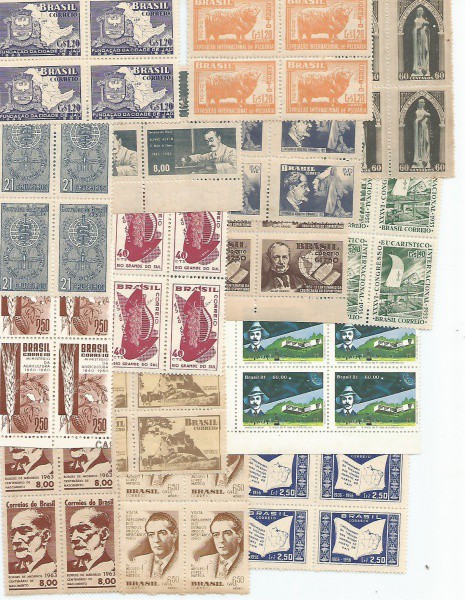 Lote 07  BRASIL  15 Quadras Antigas do Brasil  Novas  Mint