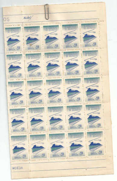 50 selos 11° congresso internacional de estradas de rodagem RJ 1959