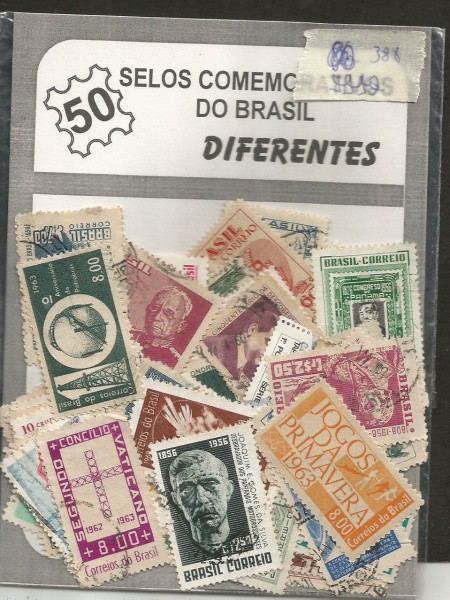 50 SELOS BRASIL P SUA COLEÇAO
