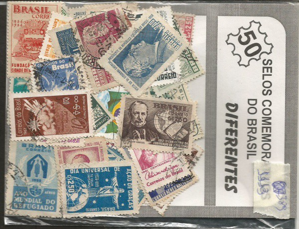 50 SELOS BRASIL P SUA COLEÇAO