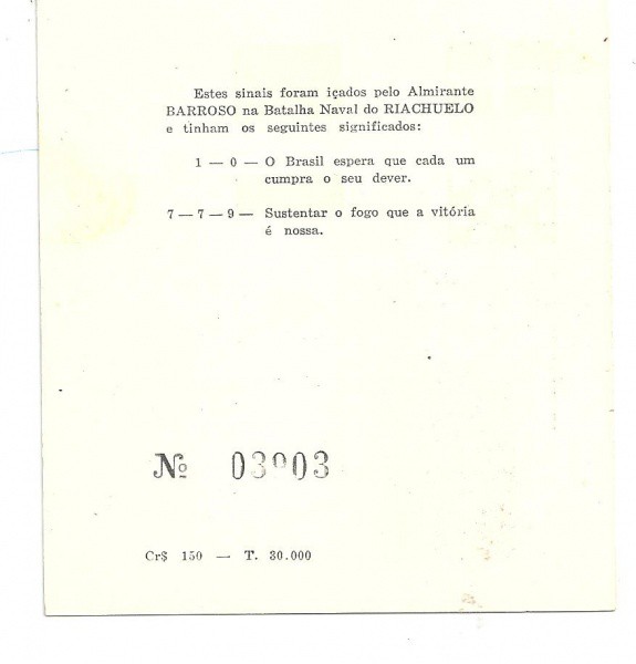 Follhinha Comemorativa Correios E Telegrafos 1965
