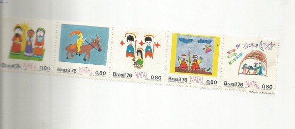 SELOS C958 A 962 ALUSIVO A NATAL
