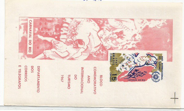 bloco 24 brasil comemorativo ano internacional do turismo 1967