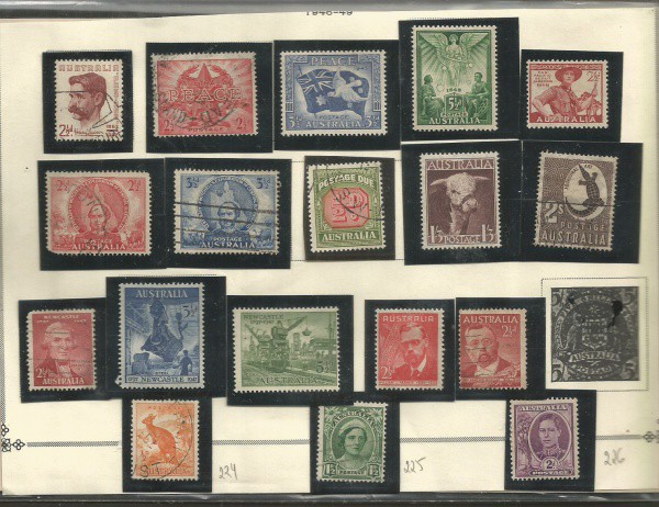 AUSTRALIA, LOTE COM  19 SELOS, COM ALTO VALOR DE CATÁLAGO