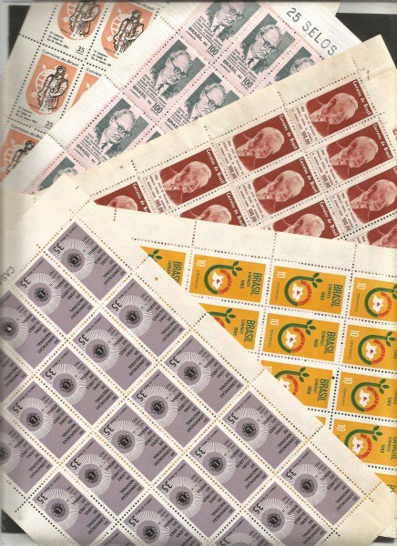 BRASIL, 5 FOLHAS COMPLETAS, SOMENTE O JOANES FAZ ESSA LOUCURA