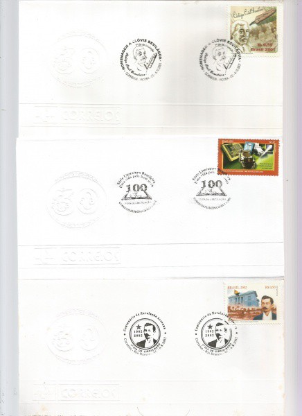 BRASIL, 3 ENVELOPES, PERSONALIDADES DO BRASIL