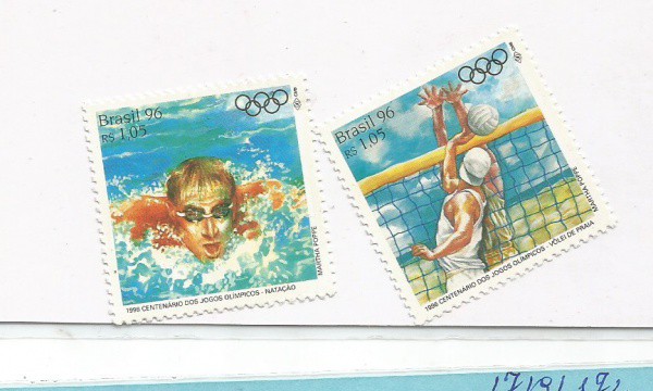 2 selos serie centenarios dos jogos olimpicos c1998/99