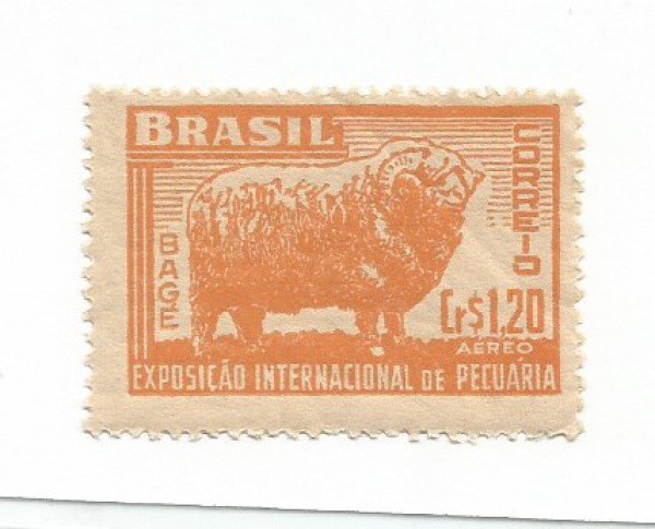 selo brasil a69,pecuaria bagé 1948