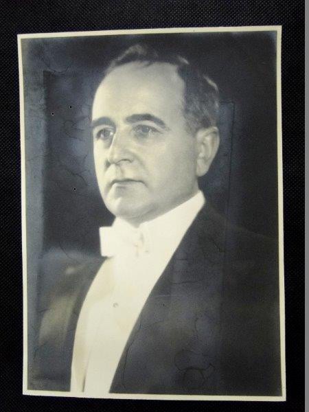 Brasil, déc. 30/40 fotografia, oficial do Presidente Getúlio Vargas, com 03 picos de bicho sem afeta