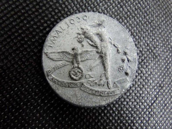 Alemanha Nazista, III Reich, medalha da II Guerra Mundial de 1939, original, feita em Viena mostra